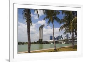 Singapore, City Seen from the Waterfront-Walter Bibikow-Framed Photographic Print