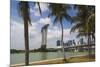 Singapore, City Seen from the Waterfront-Walter Bibikow-Mounted Photographic Print