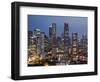 Singapore, City Skyline at Night-Steve Vidler-Framed Photographic Print