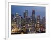 Singapore, City Skyline at Night-Steve Vidler-Framed Photographic Print