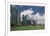 Singapore, City Skyline by the Marina Reservoir-Walter Bibikow-Framed Photographic Print