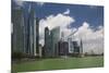 Singapore, City Skyline by the Marina Reservoir-Walter Bibikow-Mounted Photographic Print