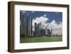 Singapore, City Skyline by the Marina Reservoir-Walter Bibikow-Framed Photographic Print