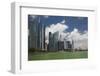 Singapore, City Skyline by the Marina Reservoir-Walter Bibikow-Framed Photographic Print