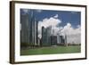 Singapore, City Skyline by the Marina Reservoir-Walter Bibikow-Framed Photographic Print