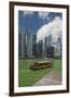 Singapore, City Skyline by the Marina Reservoir-Walter Bibikow-Framed Photographic Print