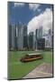 Singapore, City Skyline by the Marina Reservoir-Walter Bibikow-Mounted Photographic Print