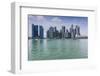 Singapore, City Skyline by the Marina Reservoir-Walter Bibikow-Framed Photographic Print