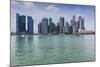 Singapore, City Skyline by the Marina Reservoir-Walter Bibikow-Mounted Photographic Print