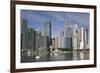 Singapore, City Skyline by the Marina Reservoir-Walter Bibikow-Framed Photographic Print