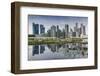 Singapore, City Skyline by the Marina Reservoir-Walter Bibikow-Framed Photographic Print