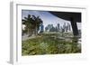 Singapore, City Skyline by the Marina Reservoir-Walter Bibikow-Framed Photographic Print