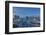 Singapore, City Skyline Elevated View Above the Marina Reservoir, Dawn-Walter Bibikow-Framed Photographic Print