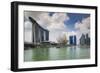 Singapore, Cityscape Full of Unique Skyscrapers-Walter Bibikow-Framed Photographic Print