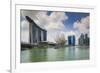 Singapore, Cityscape Full of Unique Skyscrapers-Walter Bibikow-Framed Photographic Print