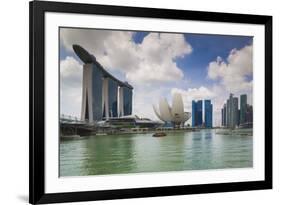 Singapore, Cityscape Full of Unique Skyscrapers-Walter Bibikow-Framed Photographic Print