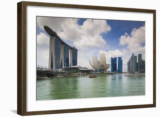 Singapore, Cityscape Full of Unique Skyscrapers-Walter Bibikow-Framed Photographic Print