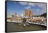 Singapore, Clarke Quay, Entertainment District, Exterior-Walter Bibikow-Framed Stretched Canvas