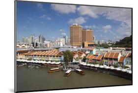 Singapore, Clarke Quay, Entertainment District, Exterior-Walter Bibikow-Mounted Photographic Print