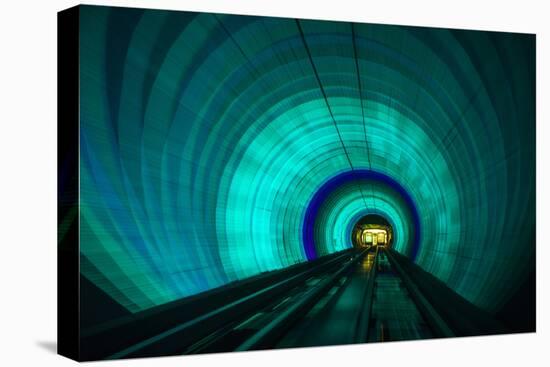 Singapore. Colorful Railroad Tunnel under a River-Jaynes Gallery-Stretched Canvas