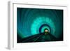 Singapore. Colorful Railroad Tunnel under a River-Jaynes Gallery-Framed Photographic Print