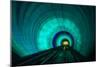 Singapore. Colorful Railroad Tunnel under a River-Jaynes Gallery-Mounted Photographic Print