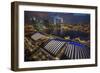 Singapore. Downtown Overview at Night-Jaynes Gallery-Framed Photographic Print