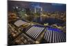 Singapore. Downtown Overview at Night-Jaynes Gallery-Mounted Photographic Print