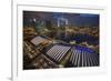 Singapore. Downtown Overview at Night-Jaynes Gallery-Framed Photographic Print