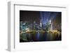 Singapore. Downtown Overview at Night-Jaynes Gallery-Framed Photographic Print