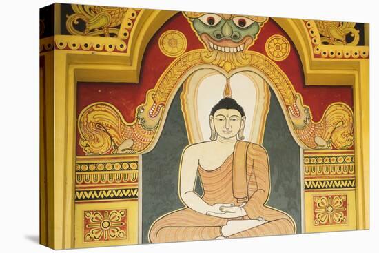 Singapore, East Singapore, Mangala Vihara Buddhist Temple, Buddha Mural-Walter Bibikow-Stretched Canvas