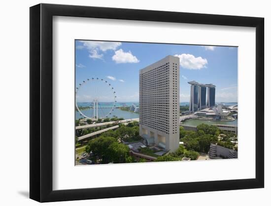 Singapore Flyer from South Beach, Singapore, Southeast Asia-Frank Fell-Framed Photographic Print