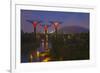 Singapore. Garden by the Sea Towers at Night-Jaynes Gallery-Framed Photographic Print