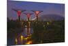 Singapore. Garden by the Sea Towers at Night-Jaynes Gallery-Mounted Photographic Print