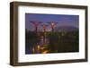 Singapore. Garden by the Sea Towers at Night-Jaynes Gallery-Framed Photographic Print