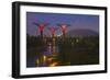 Singapore. Garden by the Sea Towers at Night-Jaynes Gallery-Framed Photographic Print