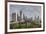 Singapore, Gardens by the Bay, Super Tree Grove, Elevated Walkway View with Singapore Skyline-Walter Bibikow-Framed Photographic Print