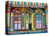 Singapore, Little India, Colourful Heritage Villa, Once the Residence of Tan Teng Niah-Gavin Hellier-Stretched Canvas