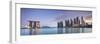 Singapore, Marina and City Skyline-Michele Falzone-Framed Photographic Print