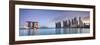 Singapore, Marina and City Skyline-Michele Falzone-Framed Photographic Print