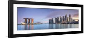 Singapore, Marina and City Skyline-Michele Falzone-Framed Photographic Print