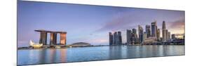 Singapore, Marina and City Skyline-Michele Falzone-Mounted Photographic Print