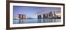 Singapore, Marina and City Skyline-Michele Falzone-Framed Photographic Print