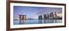 Singapore, Marina and City Skyline-Michele Falzone-Framed Photographic Print