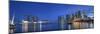 Singapore, Marina and City Skyline-Michele Falzone-Mounted Photographic Print