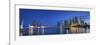 Singapore, Marina and City Skyline-Michele Falzone-Framed Photographic Print