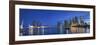 Singapore, Marina and City Skyline-Michele Falzone-Framed Photographic Print