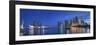 Singapore, Marina and City Skyline-Michele Falzone-Framed Photographic Print