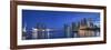 Singapore, Marina and City Skyline-Michele Falzone-Framed Photographic Print