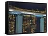 Singapore, Marina Bay Sands Hotel and Skypark-Michele Falzone-Framed Stretched Canvas